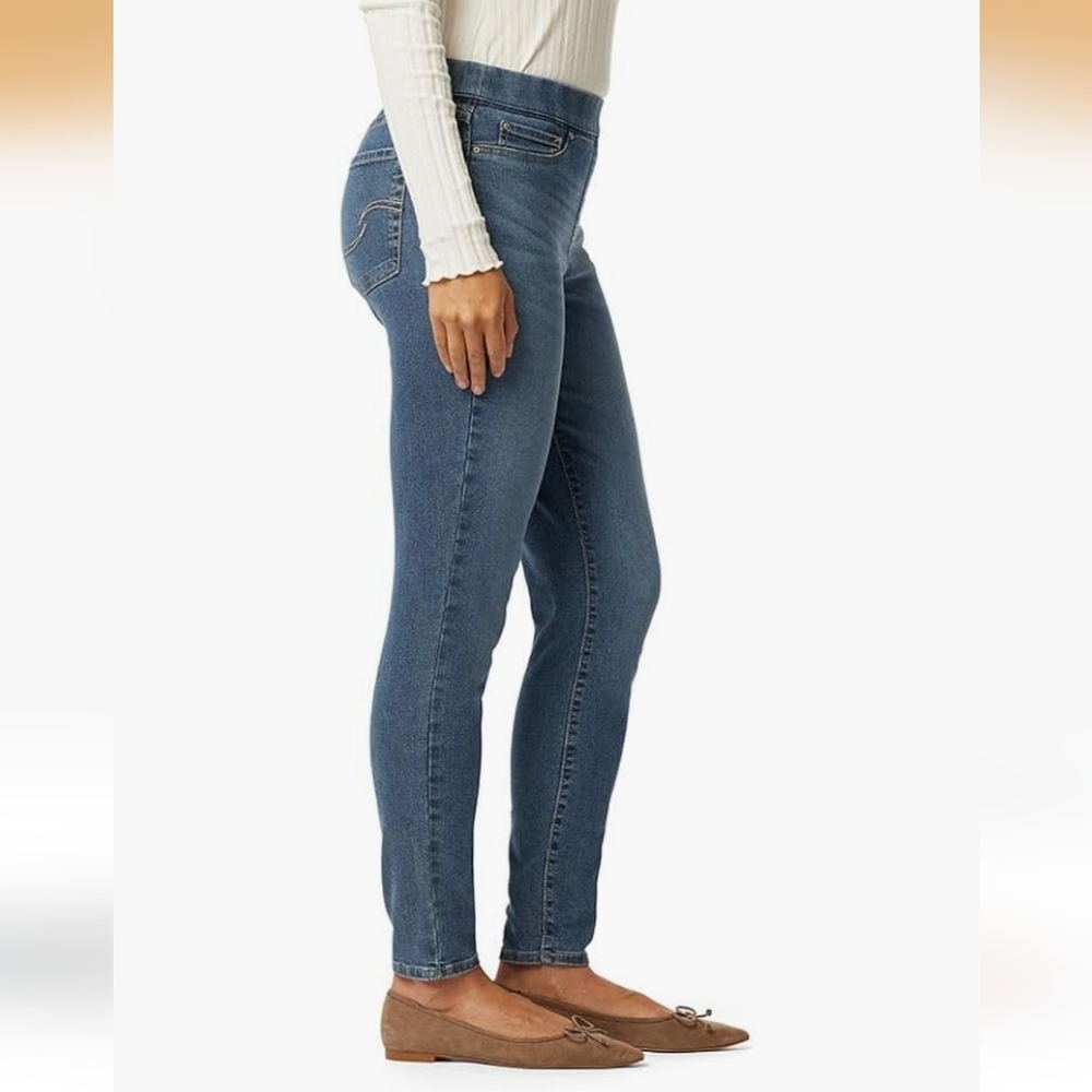 NWT LEVI STRAUSS SIGNATURE PULL ON SKINNY JEAN Size 10 W30 - Picture 3 of 11